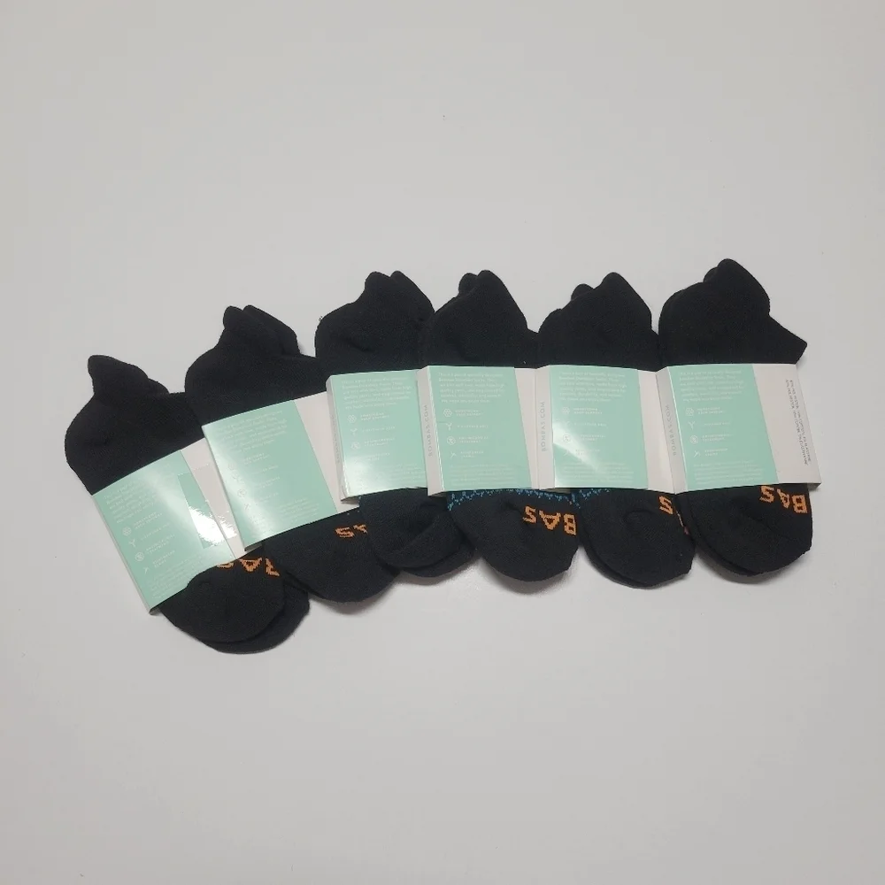 Bombas NWT Black Ancke socks 6 pairs.
